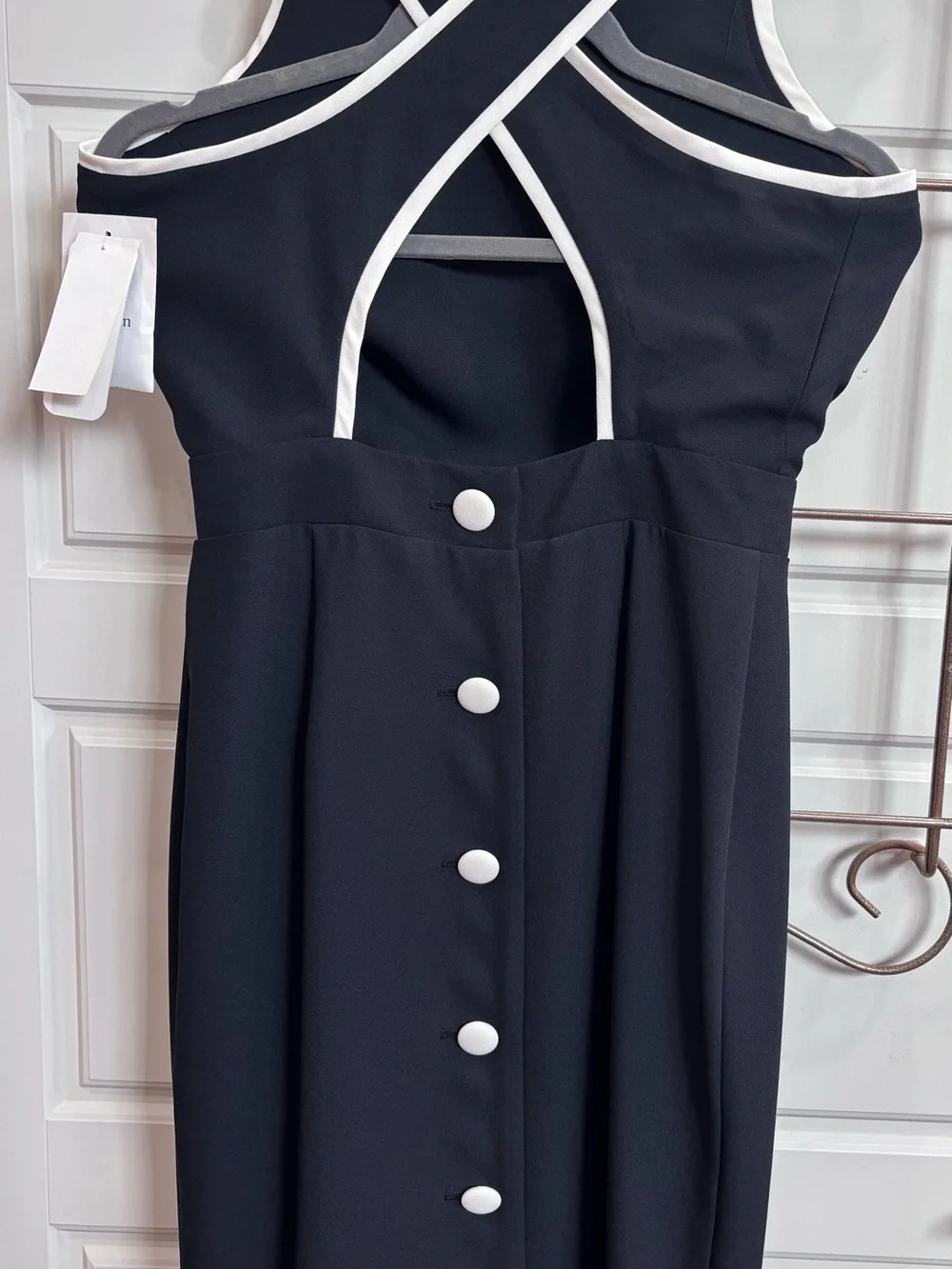 Vintage casual corner Classic Black Sleeveless Women's Dress - Picture 2 of 8